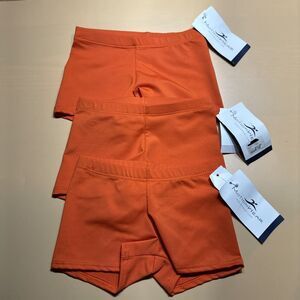 New! Motionwear Gymnastics Dance Shorts Child Intermediate Small 6x-7 Lot Of 3